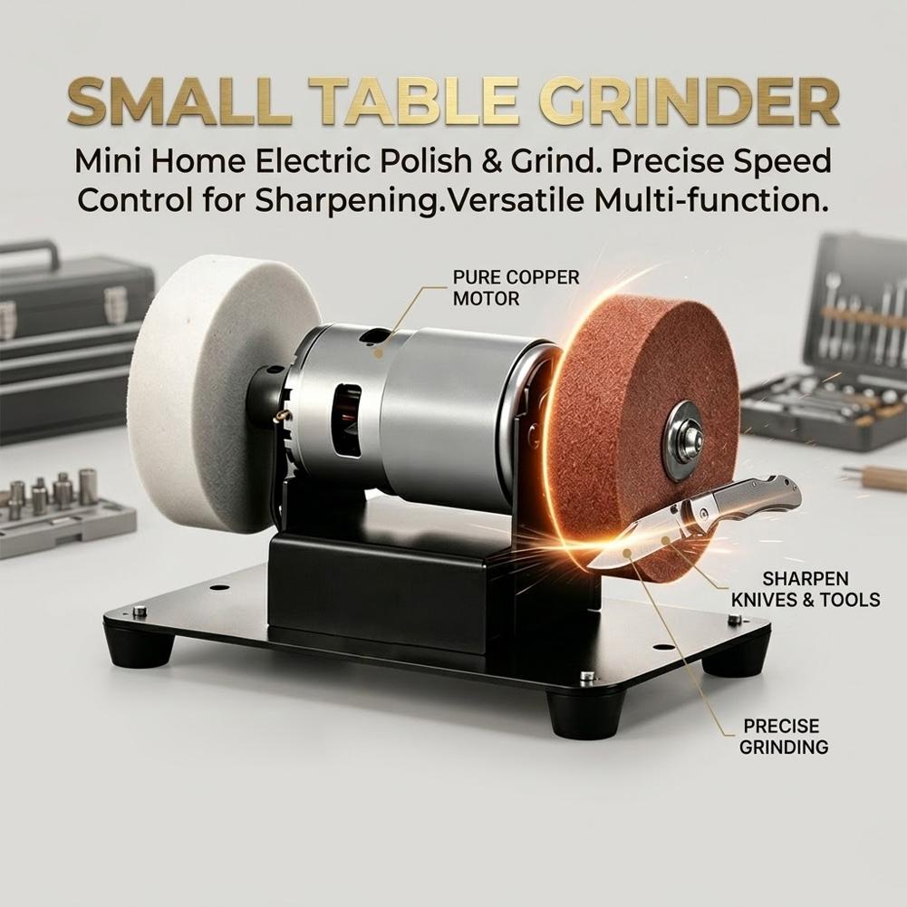 Pocket Knife Ceramic - Industrial 100W Portable Mini Bench Grinder