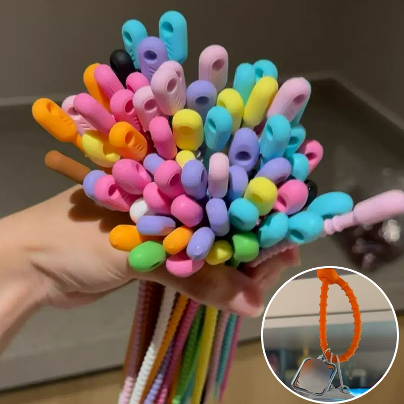 200Pcs/Lot Silicone Reusable B - огляд і ціна Gear Tie Reusable