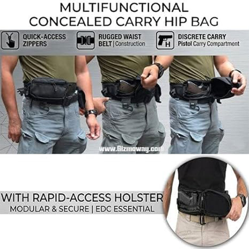 Tactical Pistol Bag Gun Bag Co - огляд і ціна Edc Concealed Carry Fanny Pack