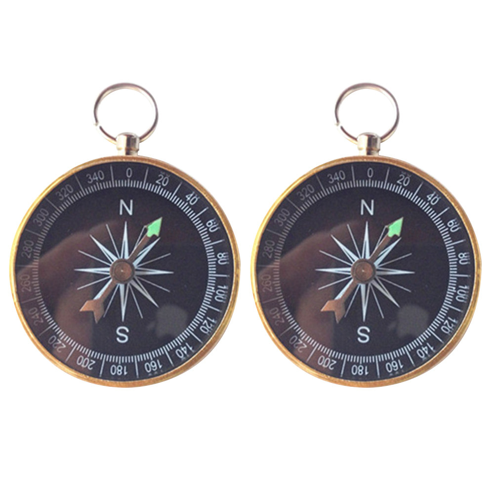 2Pcs Premium Metal Mini Compas - огляд і ціна Compass Keychain Mini