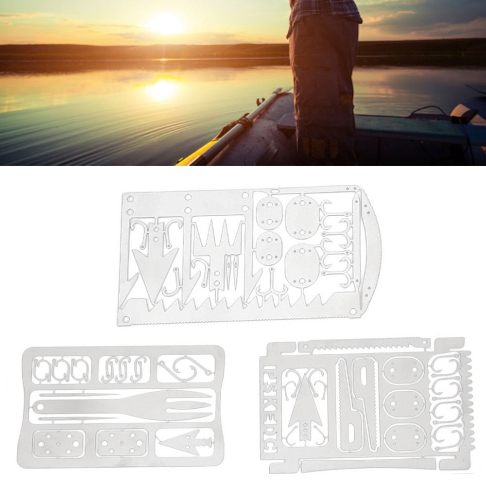 6PCS Stainless Steel Fishing C - огляд і ціна Multitool Credit Card