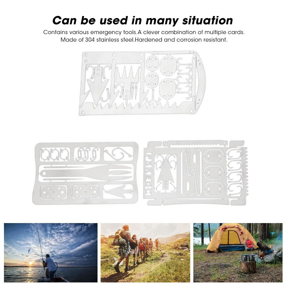 6PCS Stainless Steel Fishing C - огляд і ціна Multitool Credit Card