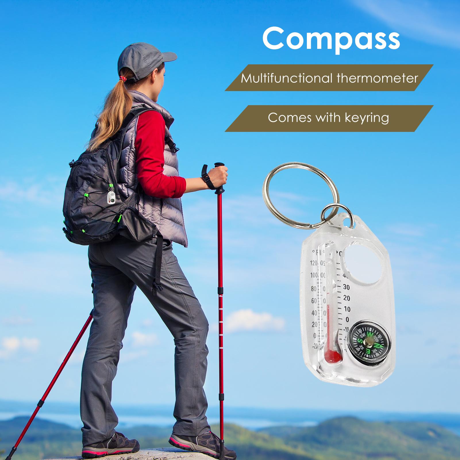 Multi-function Mini Keychains  - огляд і ціна Compass Keychain Mini
