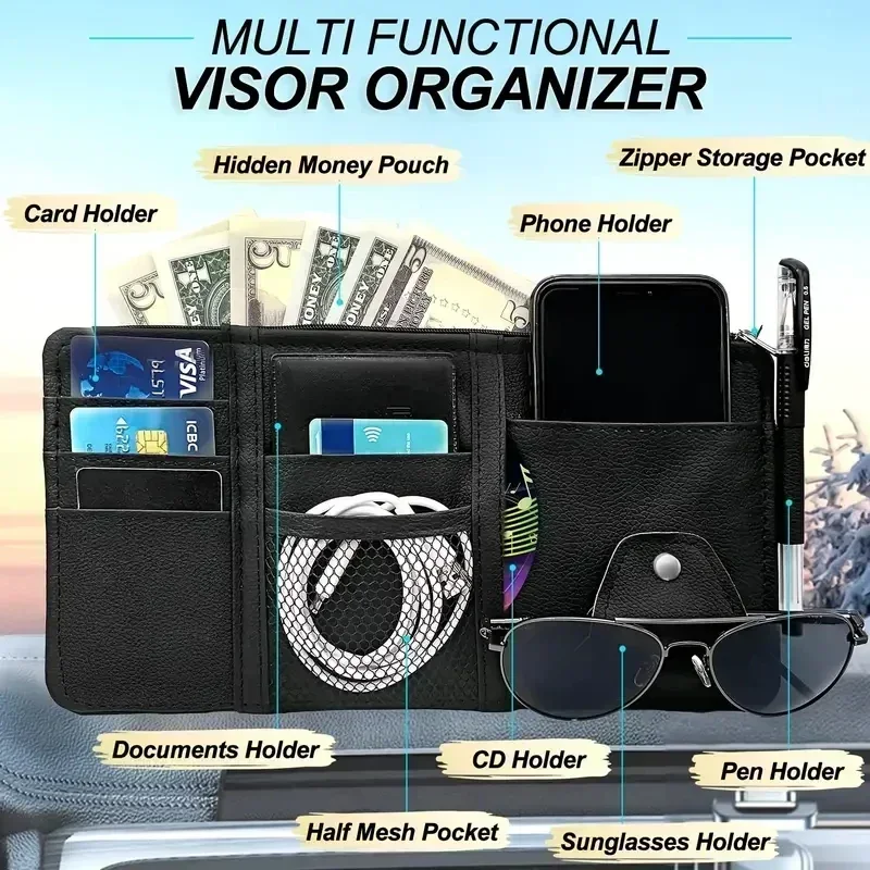 Car Sun Visor Organizer Multi- - огляд і ціна Edc Carry Pen