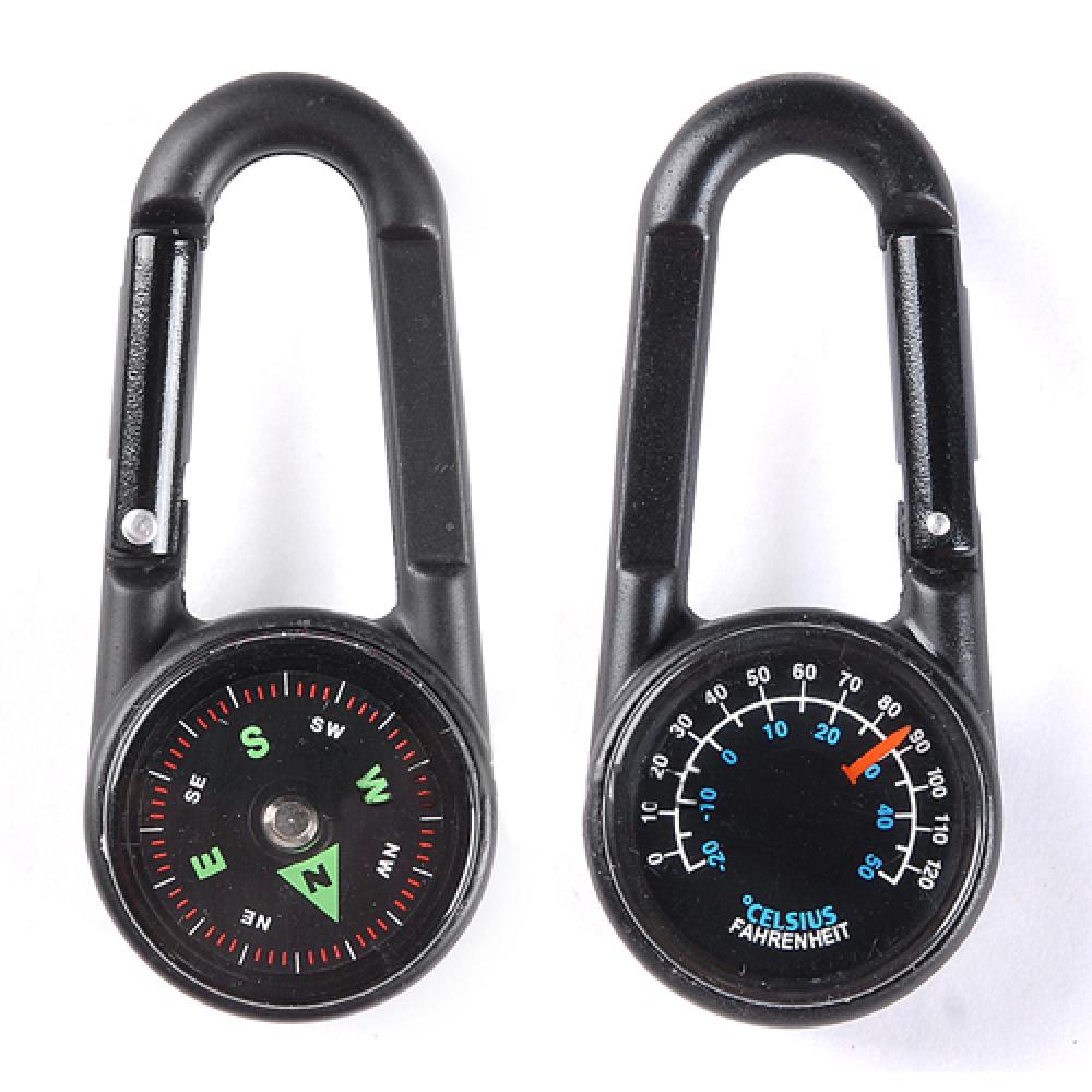 Carabiner Mini Compass Thermom - огляд і ціна Compass Keychain Mini