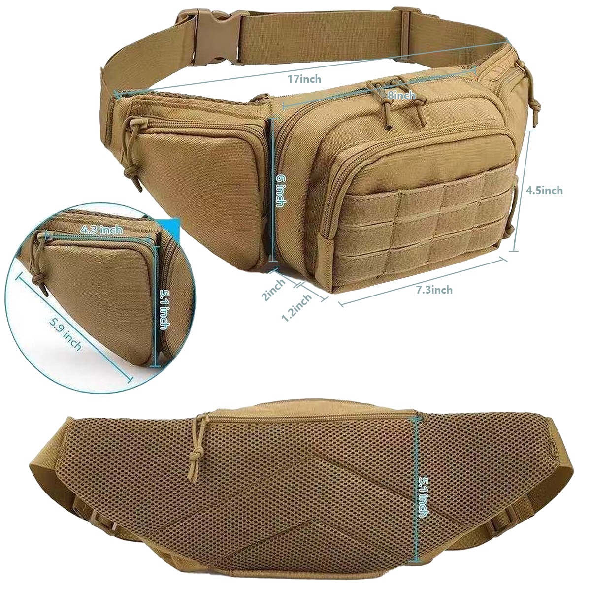 Tactical Mini Waist Pouch EDC  - огляд і ціна Appendix Carry Edc