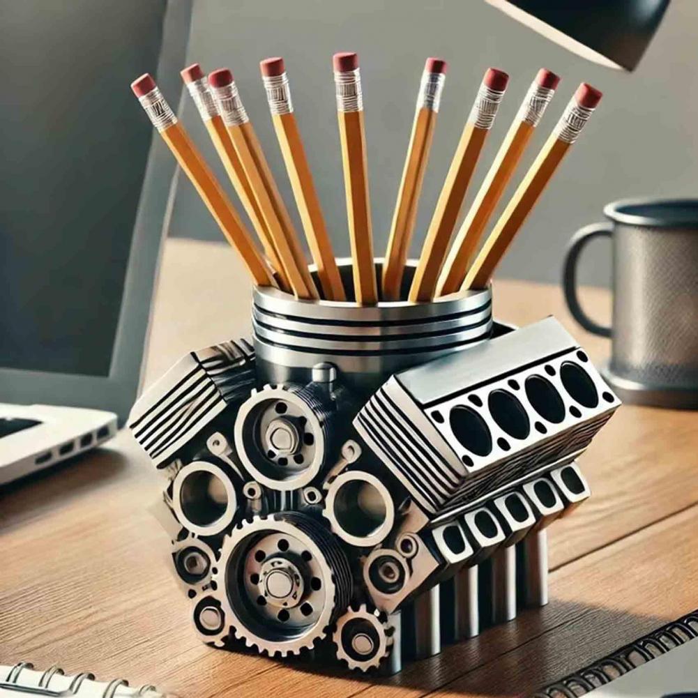 Pen Holder Resin V8 Car Engine - огляд і ціна Edc Carry Pen
