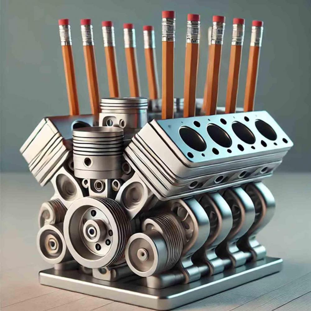 Pen Holder Resin V8 Car Engine - огляд і ціна Edc Carry Pen