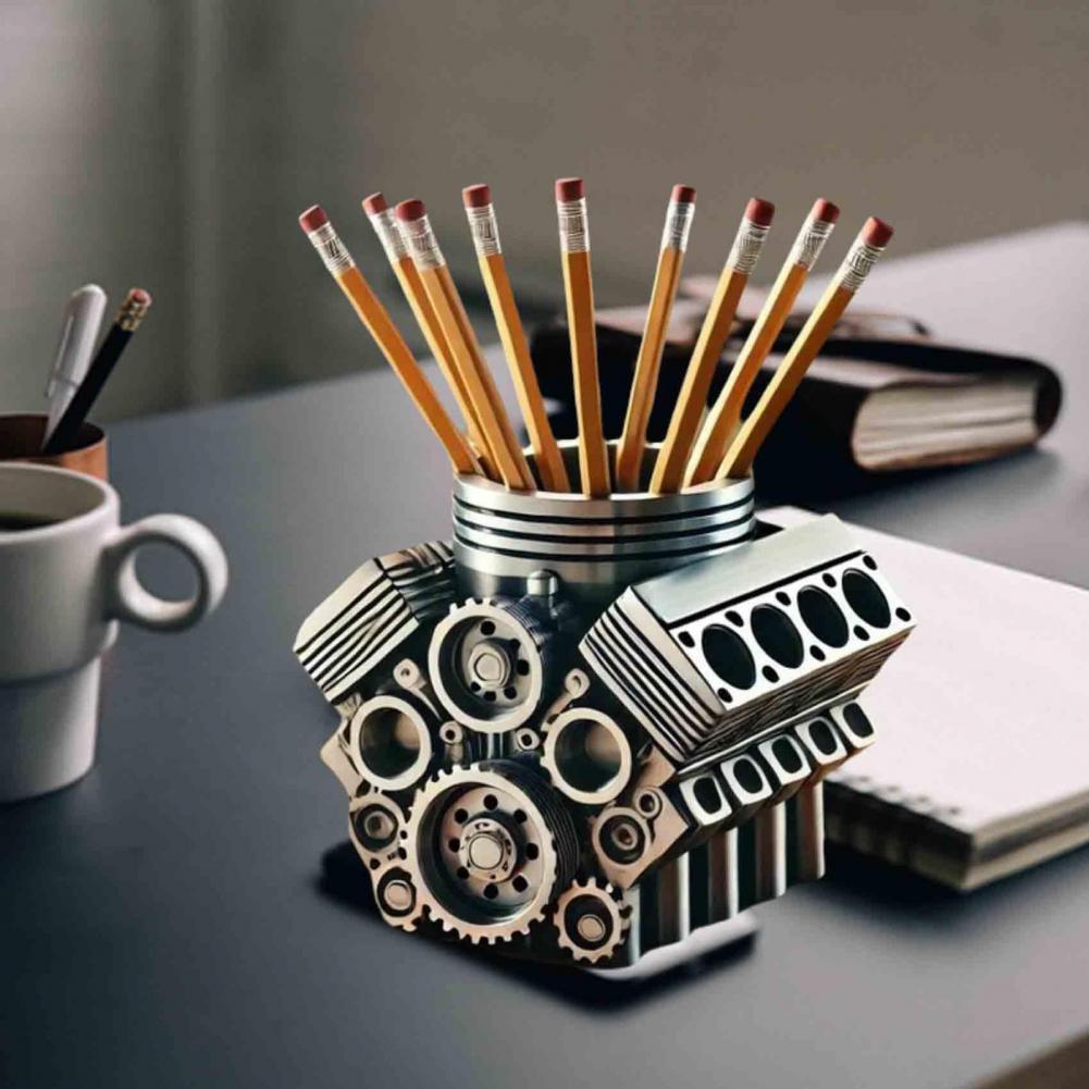 Pen Holder Resin V8 Car Engine - огляд і ціна Edc Carry Pen