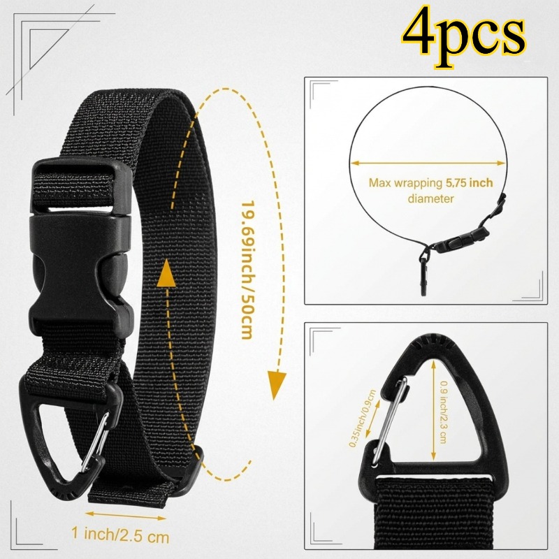4 PCS Adjustable Garden Hose S - огляд і ціна Gear Tie Reusable