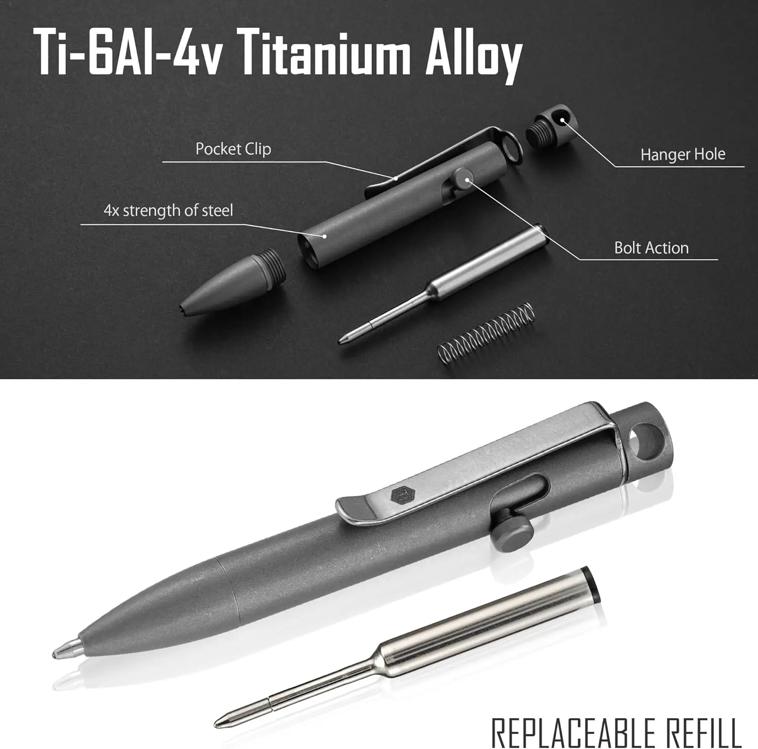 KeyUnity KP05SW Bolt Action ED - огляд і ціна Edc Carry Pen