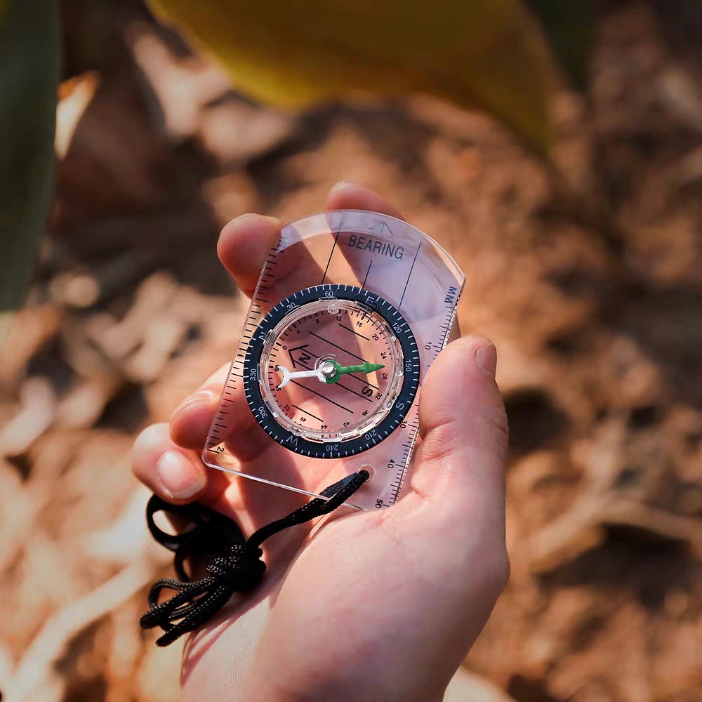 1pc/2pc New Outdoor mini Acryl - огляд і ціна Compass Keychain Mini