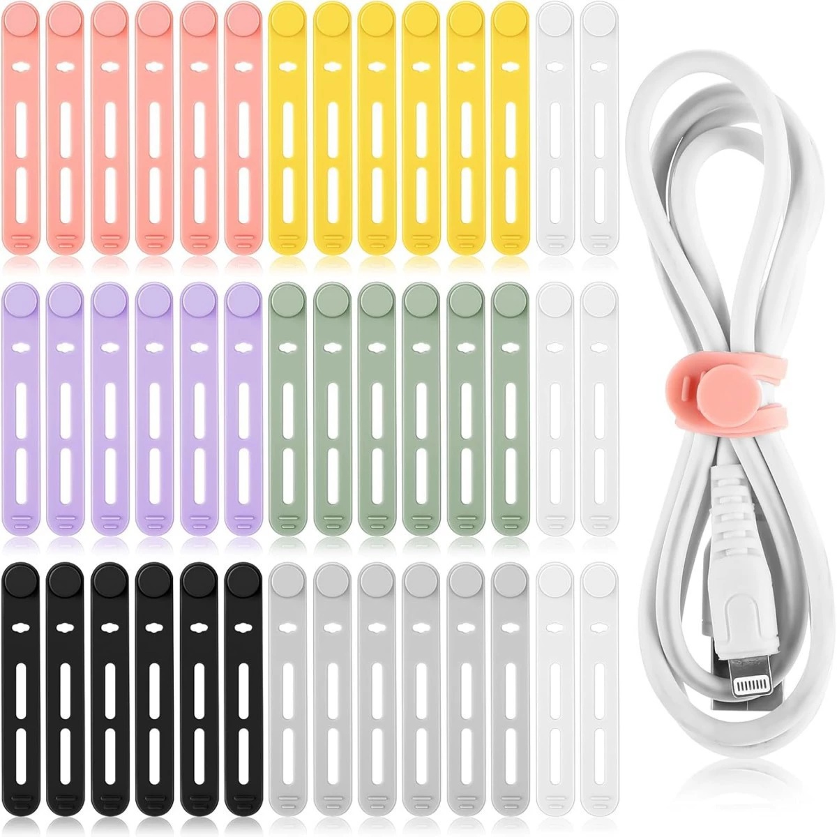 Silicone Cable Ties Reusable,  - огляд і ціна Gear Tie Reusable