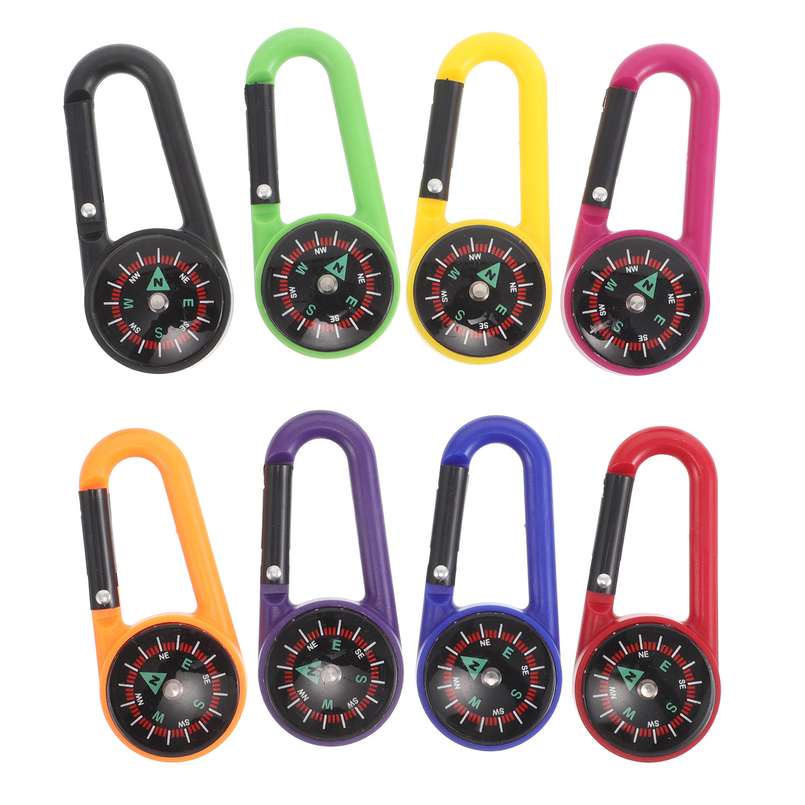 8Pcs Essential Mini Compass Ca - огляд і ціна Compass Keychain Mini