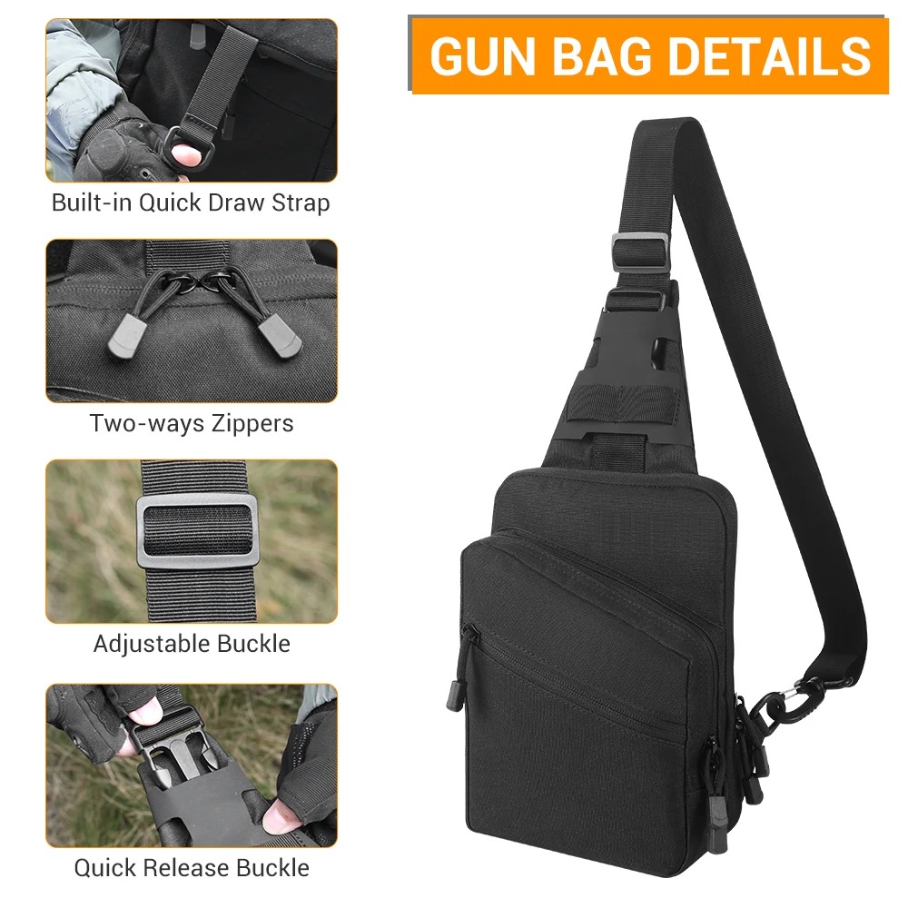 Tactical Pistol Gun Bag Concea - огляд і ціна Appendix Carry Edc